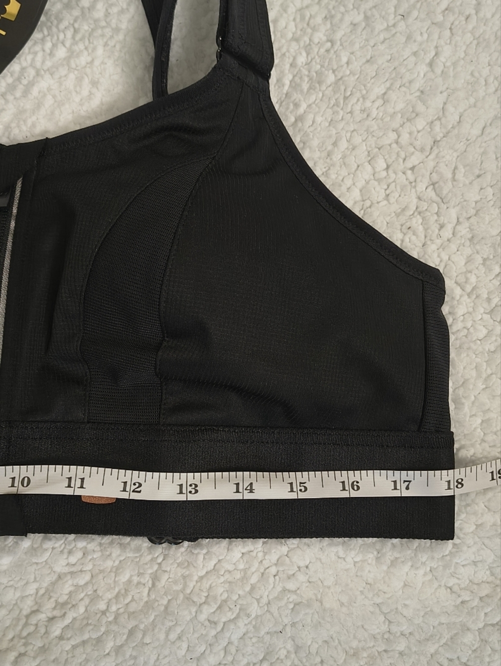 Shefit Sports Bra L1 Luxe High Impact Front Zip Black Adjustable Gym Workout NEW - Picture 11 of 16